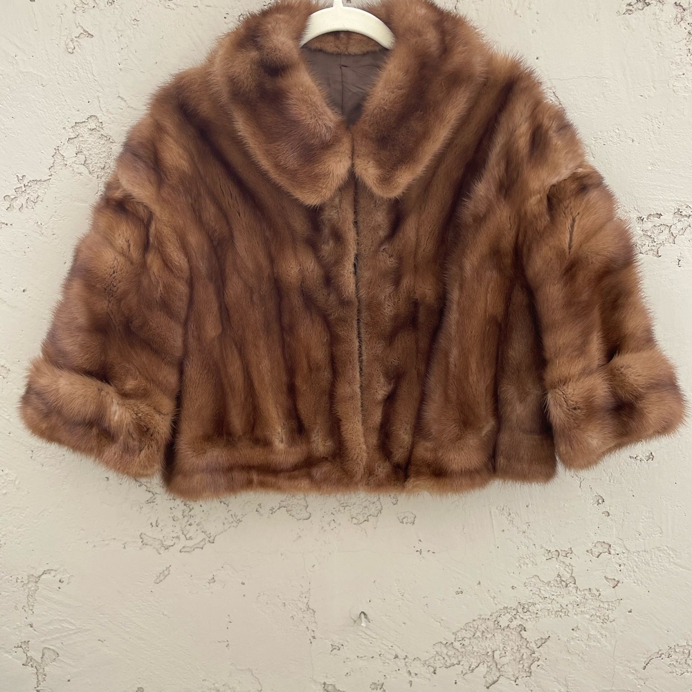 Ch. Multer & Fils Luxurious Brown French Fur Coat In Wild Mink